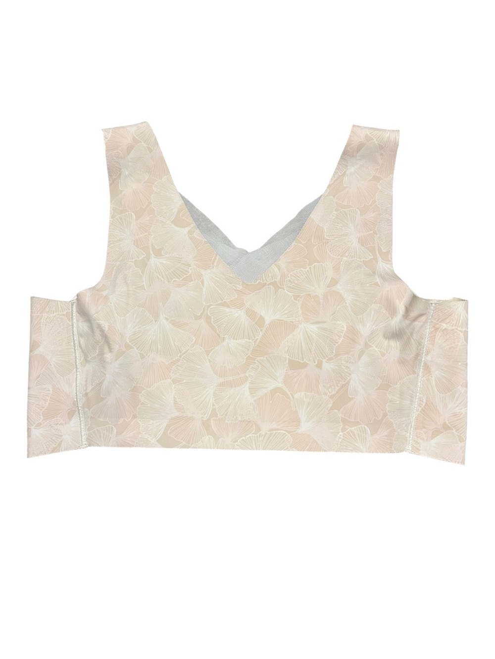 Evelyn & Bobbie Seamless Defy Mesh Bra Champagne Ginko Large - Picture 3 of 9